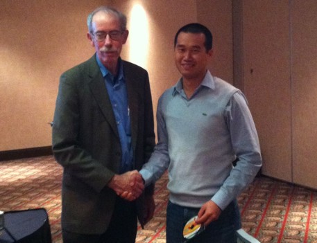 Book award recipient Eric Chou, PhD candidate, École Polytechnique.