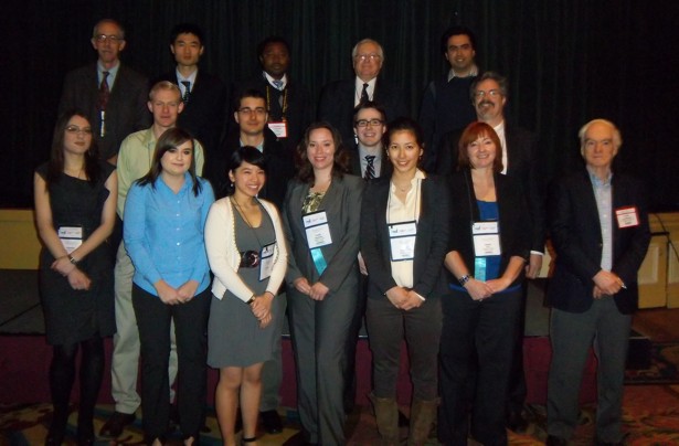 Scholarship Students and Foundation Directors attending the 2012 KEGS Breakfast (March 3, Toronto)