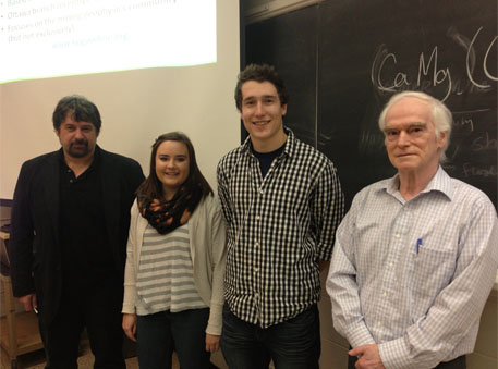 Ted Urbancic, Jessica Steeves, William Smith, and Yves Lamontagne.