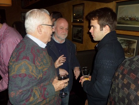 Profs Gordon West and Bernd Milkereit with Kasparas Spokas, McGill scholarship recipient.